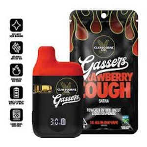 CLAYBOURNE CO. - [Claybourne Co.] Gassers Vape AIO - 1g - Strawberry Cough (S)
