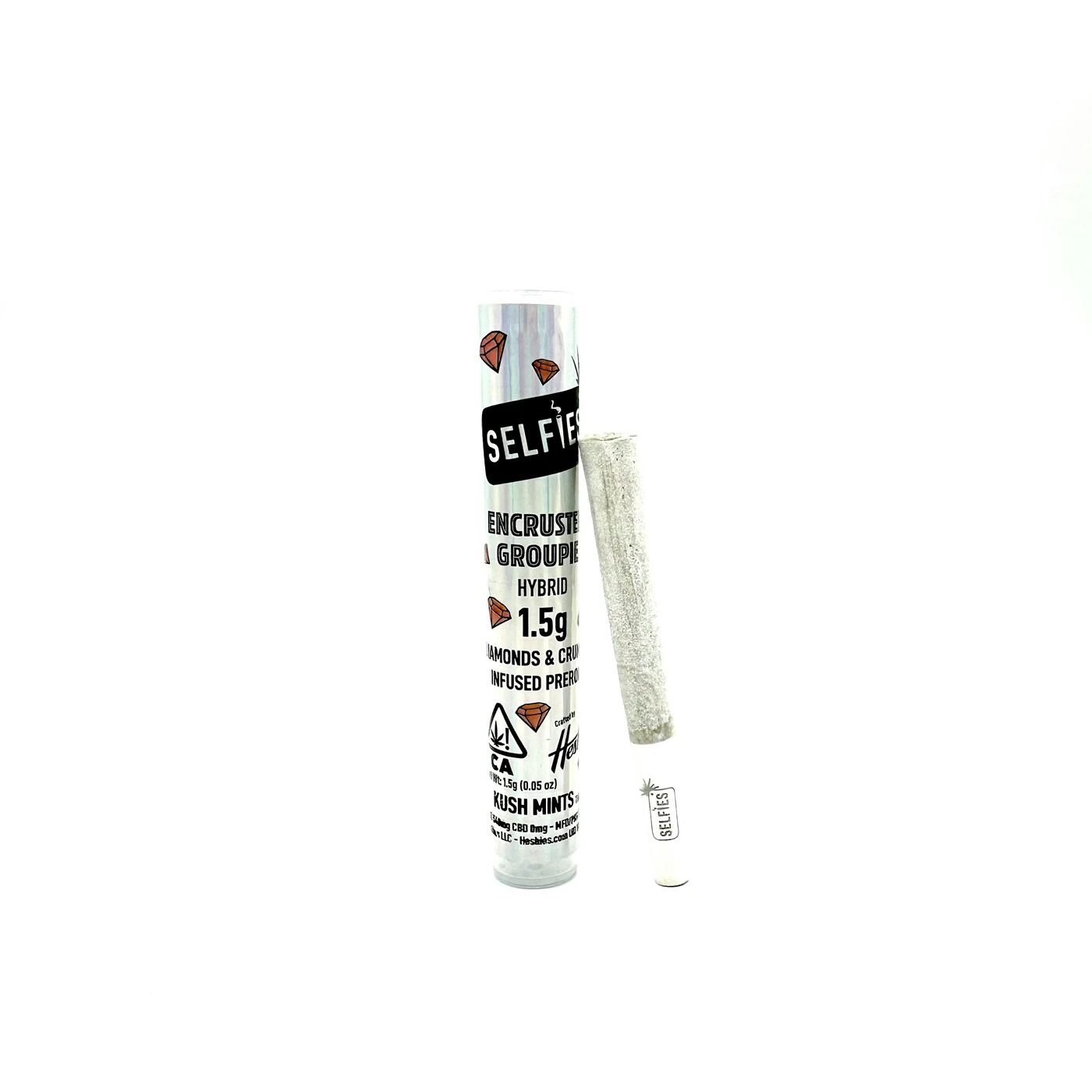 SELFiES - SELFIES | KUSH MINTS ENCRUSTED GROUPIE - INFUSED | PREROLL | 1.5G Main Image