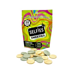 SELFIES - SELFIES SWEETIES - 100mg Infused Tarts - Sweet Fun - Blue Raspberry