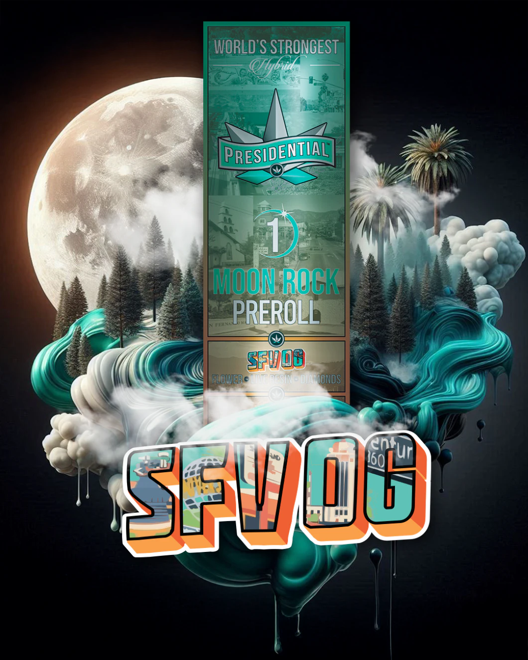 Presidential THC - Presidential Moon Rock Blunt - SFV OG(1.5g) Main Image