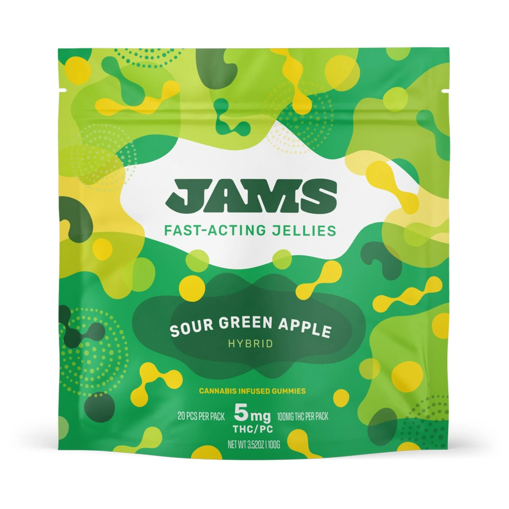 JAMS - JAMS Fast Acting Jellies Sour Green Apple (H) 02067 Main Image