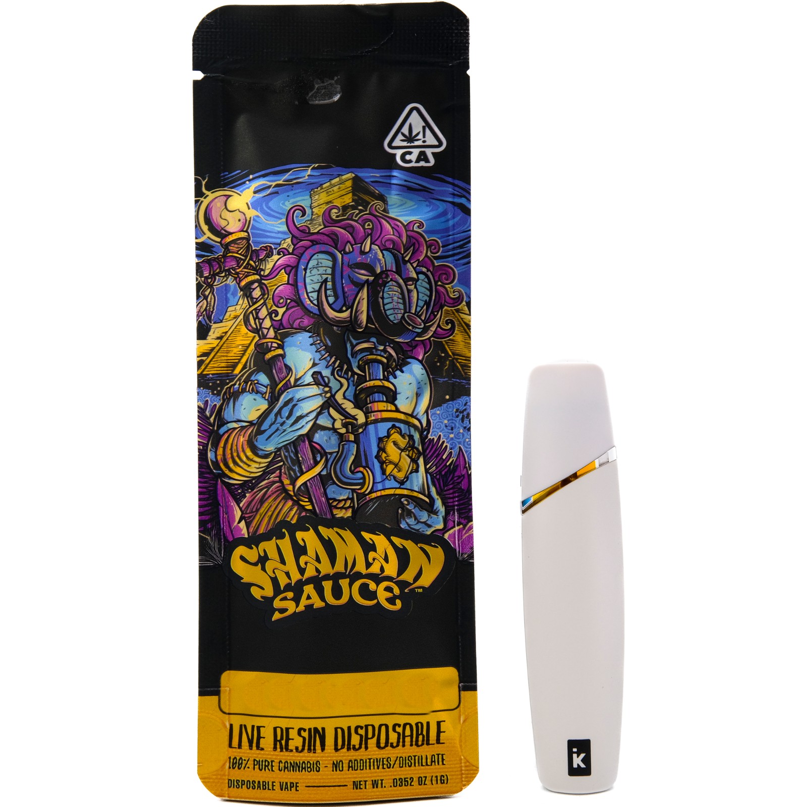Peanut Butter Gelato 1g Live Resin Disposable Cart - Sham...