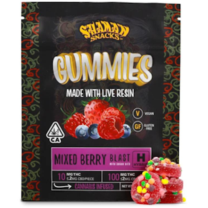 Shaman Edibles - Shaman Snacks - 100mg Gummy (Mixed Berry-Hybrid)