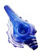 Glass - 6.5" Heady Shell Hand Pipe