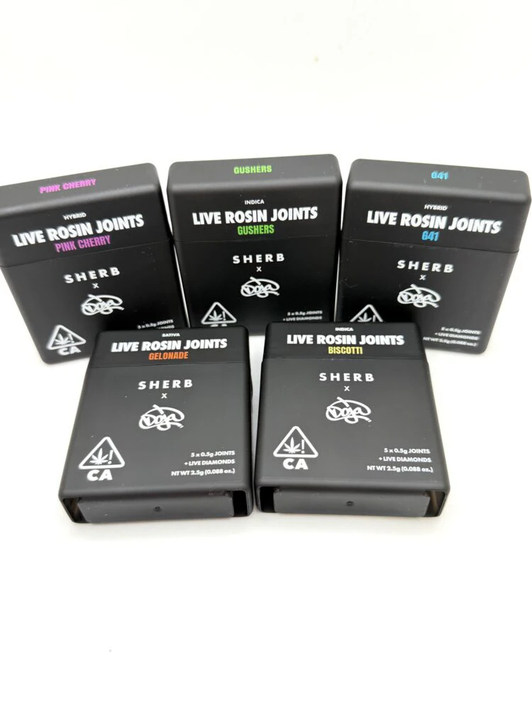 Sherbinskis - 2.5g Permanent 5-Pack / 0.5g Live Rosin Joints / Sherbinskis x Doja Main Image