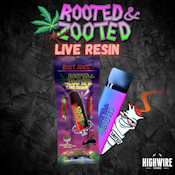 Rooted & Zooted Live Resin Disposable Motown Oil/Sherb Cream Punch 1g