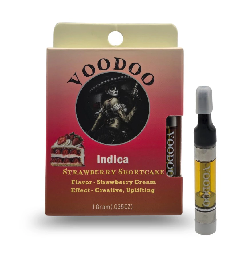 Voodoo - Voodoo- Strawberry Shortcake-Indica-1g 510 cart- 88% THC Main Image