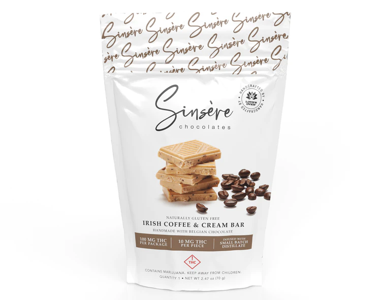 Default Brand - Sinse're - Chocolate Bar - Irish Coffee and Cream - 100mg Main Image