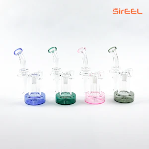 SIREEL - SirEEL | Recessed Gavel Recycler Mini Rig | 7.5" | Assorted Colors