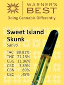 Sweet Island Skunk | High CBG | Full Spectrum Distillate | 510 Vape Cart | 1g