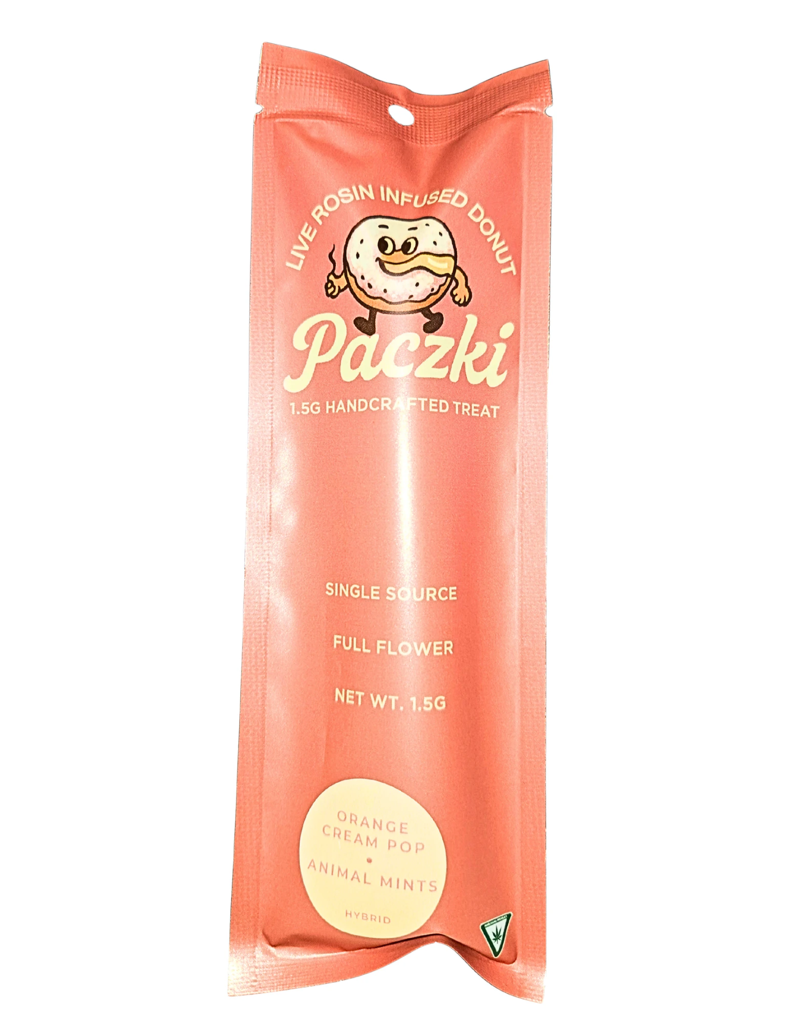 PACZKI - Orange Cream Pop X Animal Mints - 1.5g Live Rosin Donut Main Image
