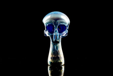 Deviant Glass - Skull Pipe | Cobalt Fume