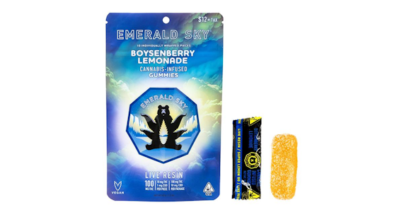 Emerald Sky - EMERALD SKY | BOYSENBERRY LEMONADE LIVE RESIN - 10PK | EDIBLE | 100MG