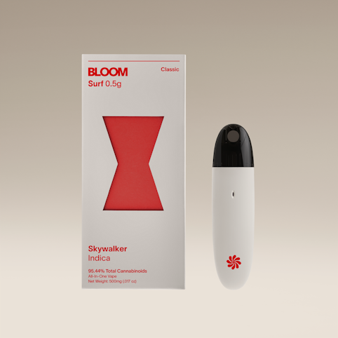 BLOOM - Skywalker -Indica- 86.30% THC | Classic Surf AIO .5g (Vaporizer) 500mg | Bloom      -ttt11 MIDDLE 