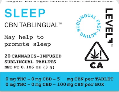 LEVEL+ - Level - Sleep - 100mg CBN Tablingual - 20pk