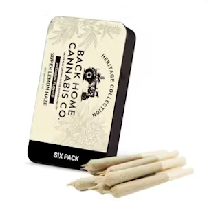 Back Home Cannabis - Back Home Cannabis Co. | Super Lemon haze | 6pk pre rolls