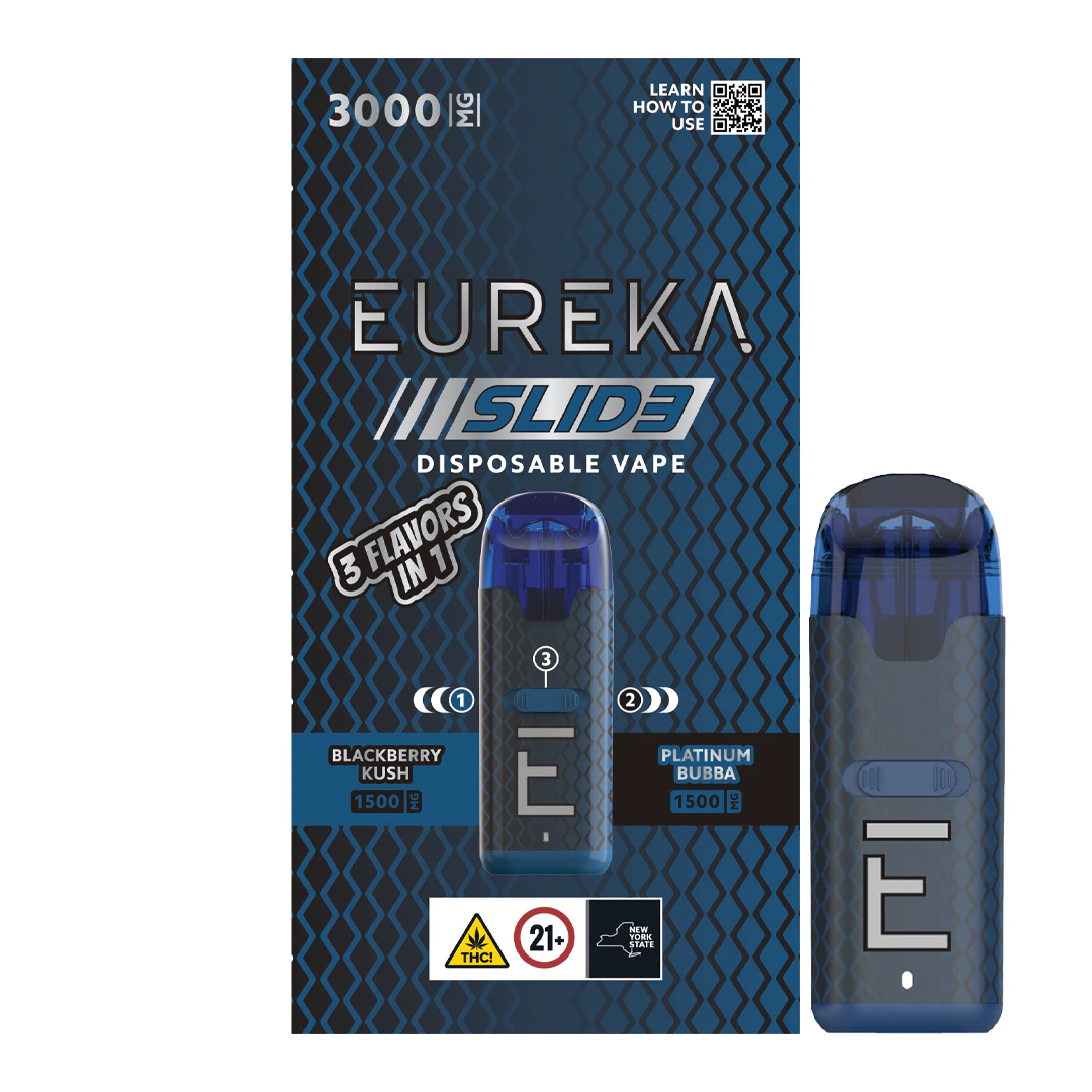 EUREKA - SLIDE Blackberry Kush x Platinum Bubba 3g All-in-One Vape Main Image