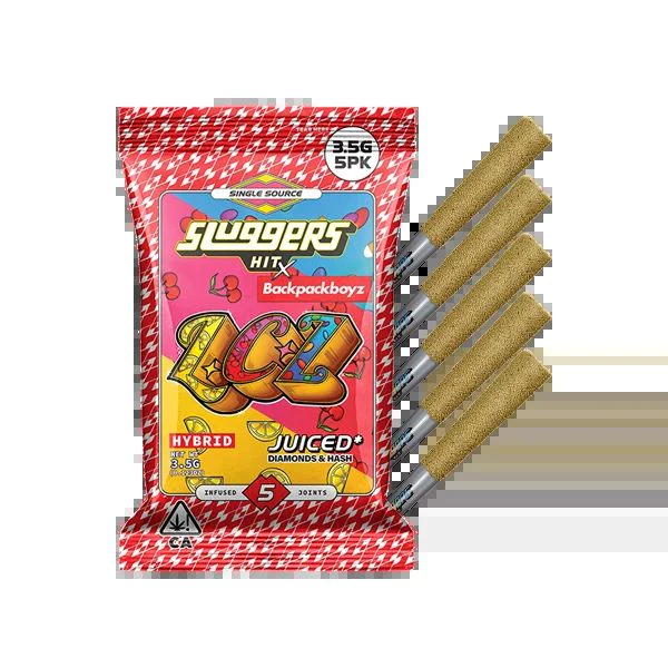 Sluggers OLD - Sluggers x Backpackboyz - 5pk Infused Prerolls - LCZ Main Image