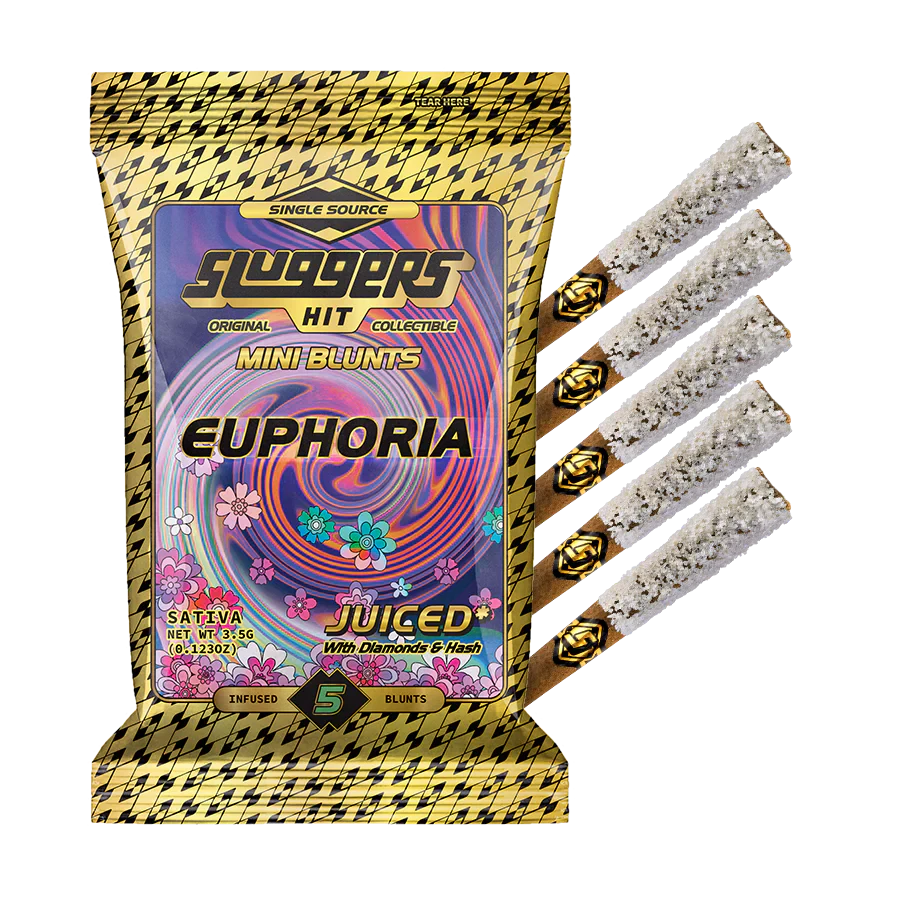 Sluggers - Sluggers | Mini Blunts | Euphoria | Diamonds & Hash Infused | 5pk Main Image