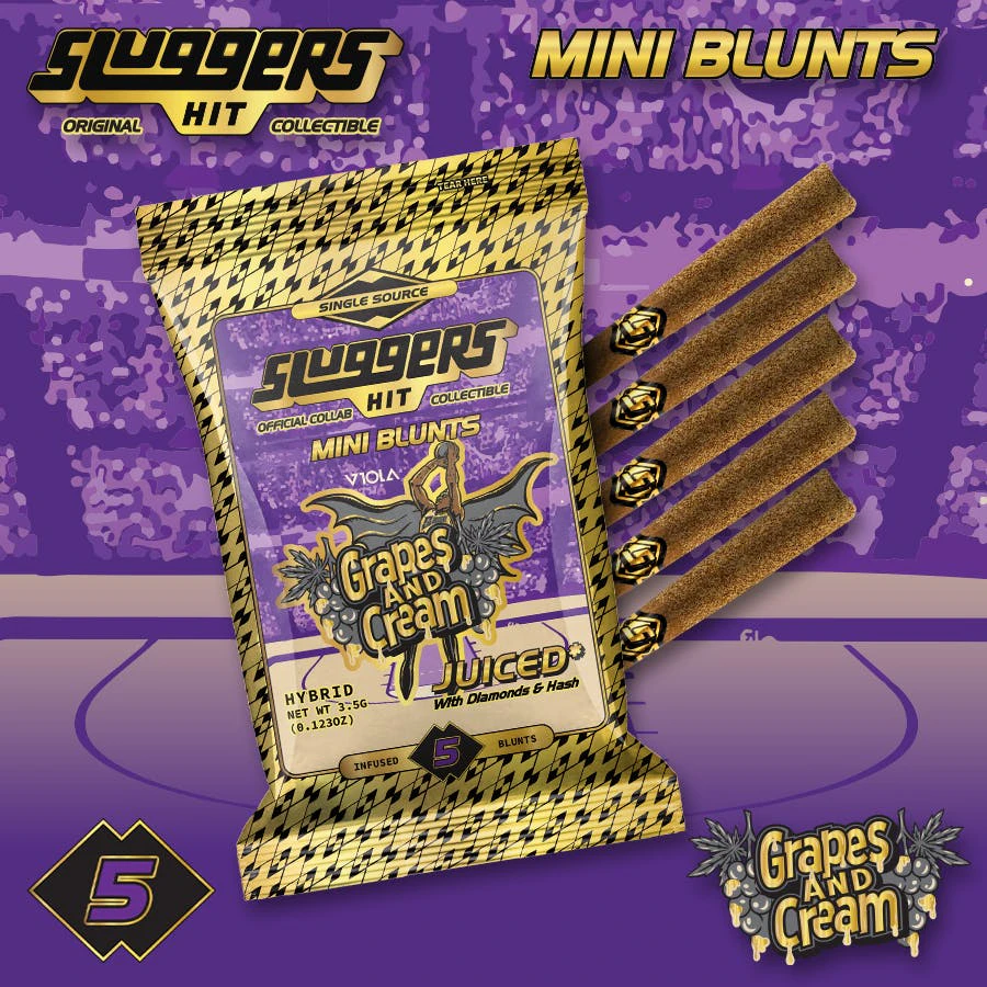 Sluggers - SLUGGERS | GRAPES & CREAM BLUNT - 5PK INFUSED | PREROLL | 3.5G Main Image