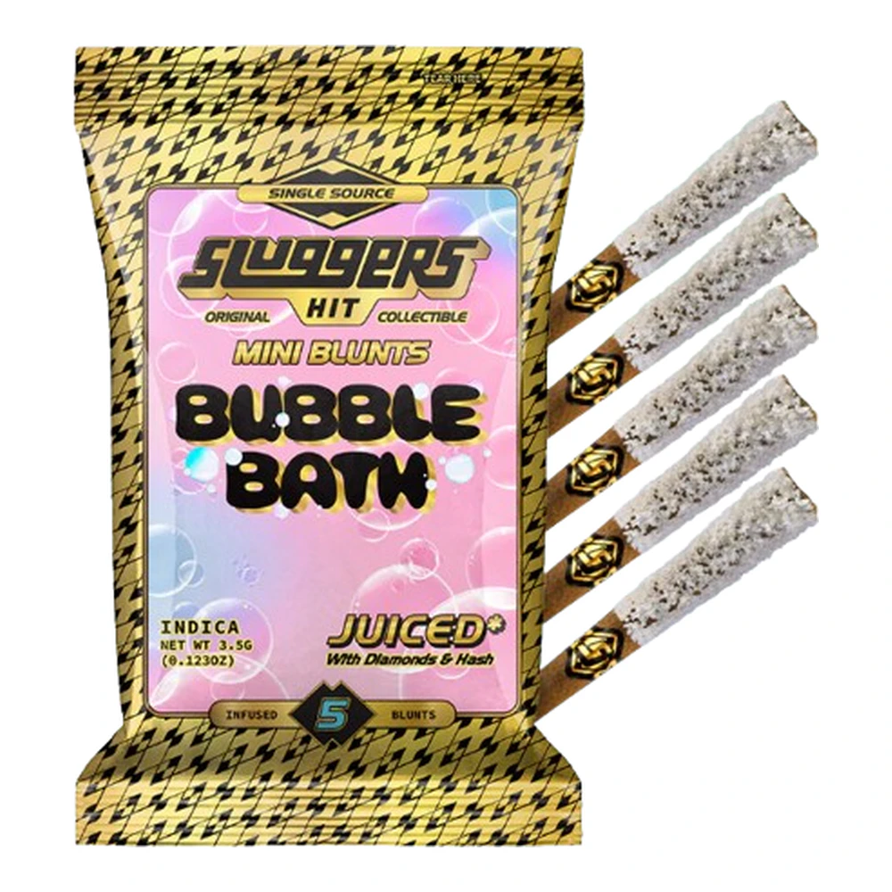 Sluggers Hit - Sluggers Hit | Bubble Bath | Infused Mini Blunts 5pk | 3.5g Main Image