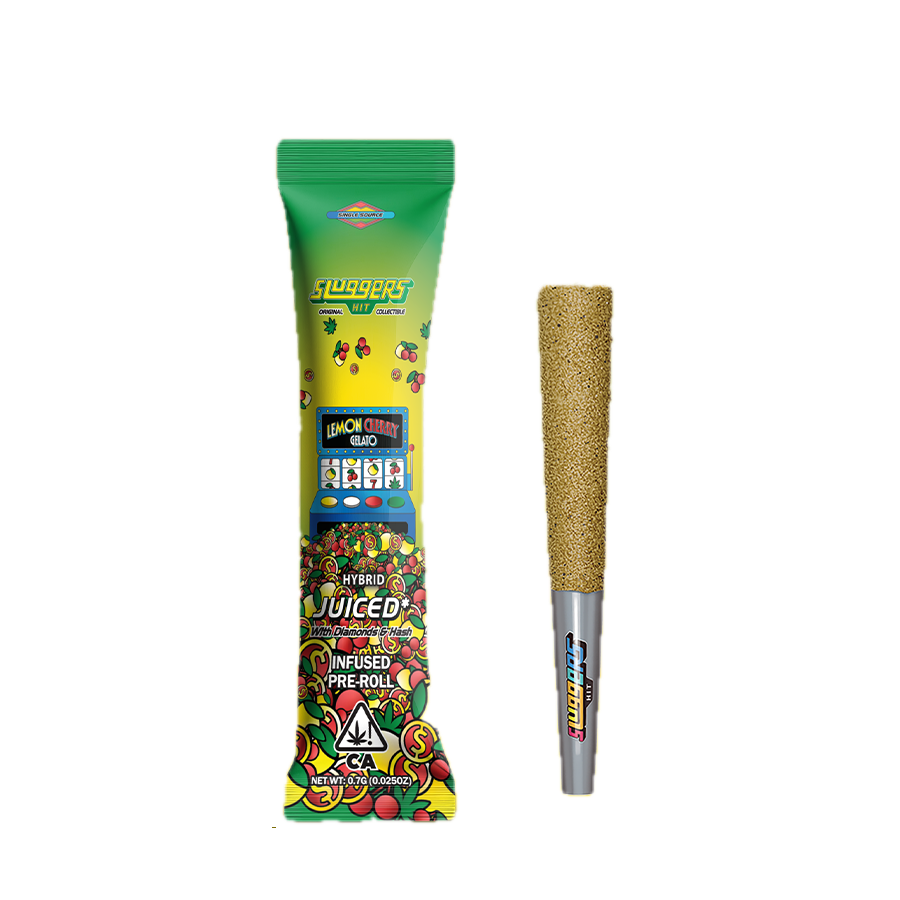 Sluggers | Lemon Cherry Gelato | Diamonds & Hash Infused | Single