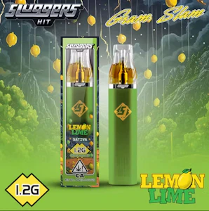 Sluggers Hit - Sluggers | Lemon Lime | Live Resin All-In-One Rechargeable Vape | 1.2g