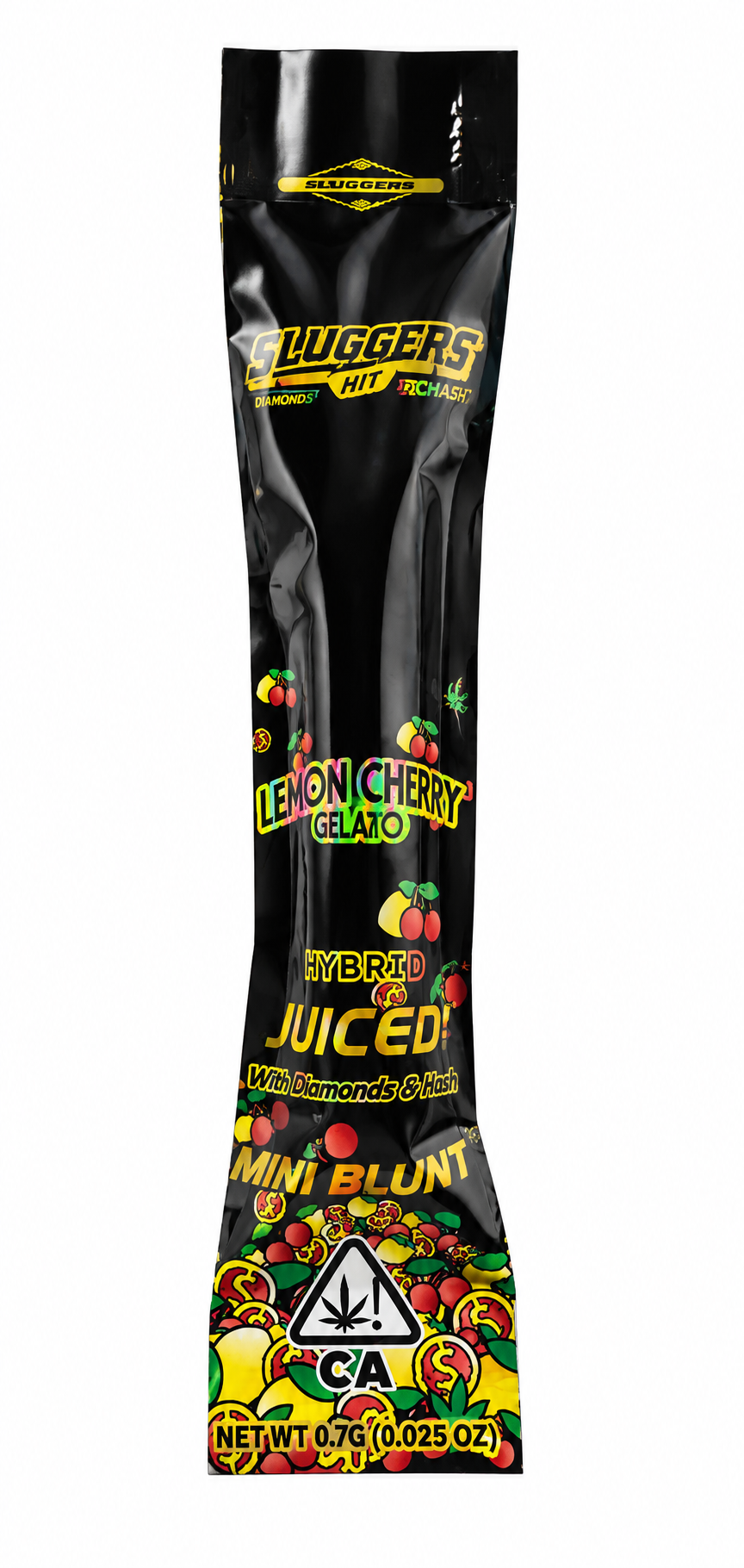 Sluggers | Mini Blunt | Lemon Cherry Gelato | Diamonds & Hash Infused | Single
