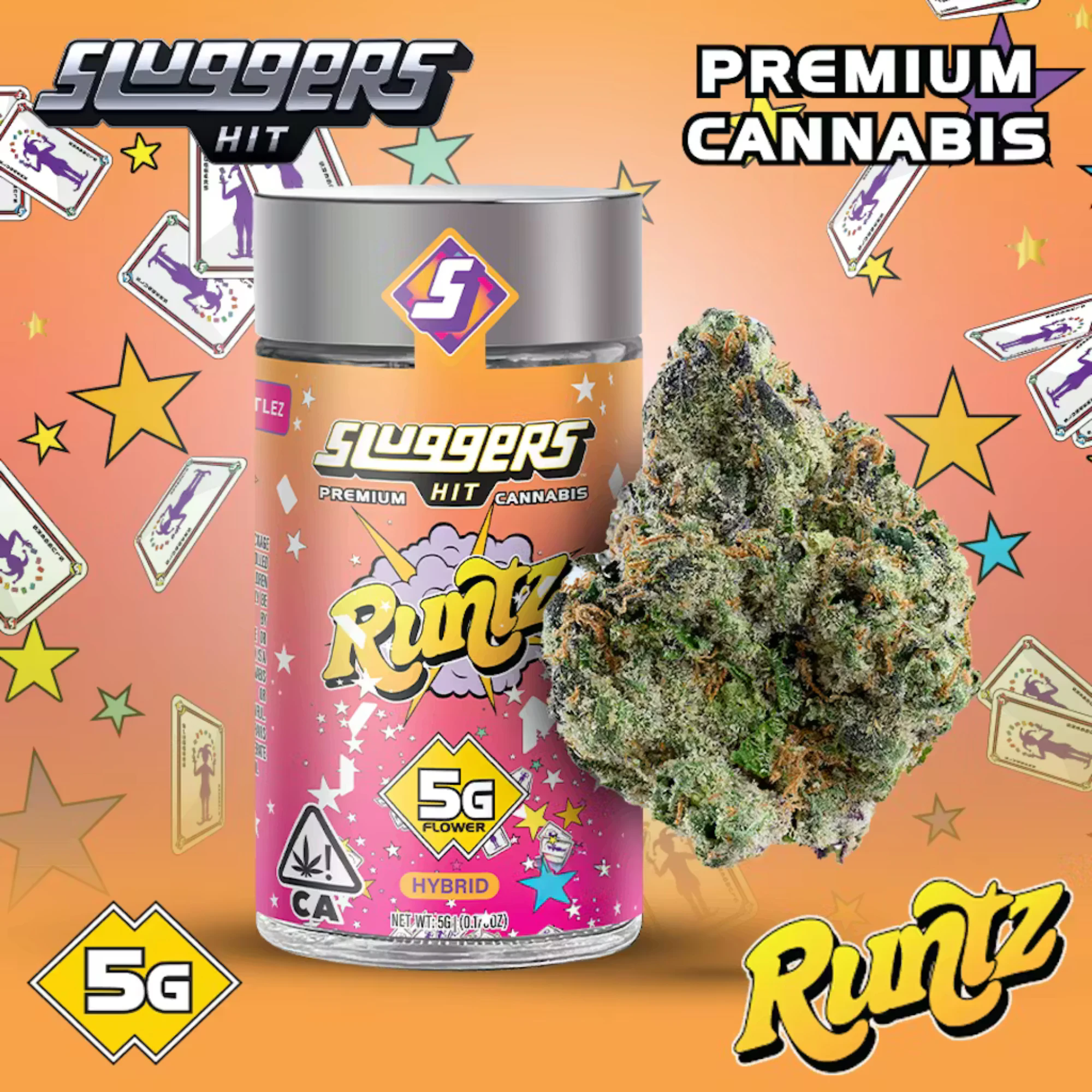 Sluggers Hit - Sluggers - Jarred Flower - 5g - Runtz Main Image