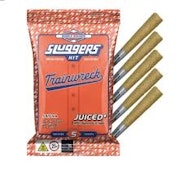 Trainwreck | Diamonds & Hash Infused + Kief Coated | Mini Blunts | 5pk/3.5g (Sluggers)