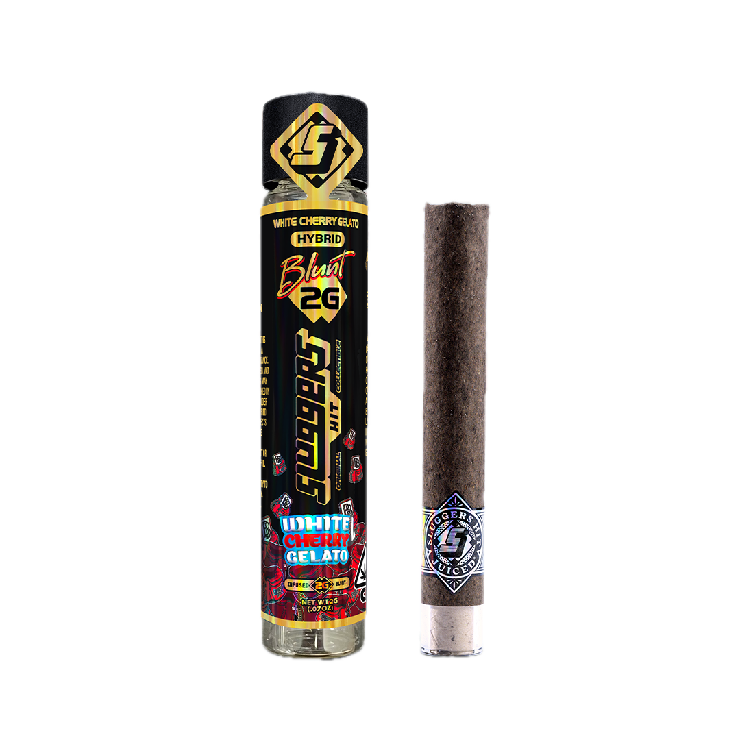 Sluggers x Backpack Boyz | White Cherry Gelato | Rosin & Diamond Infused | Blunt | 2g