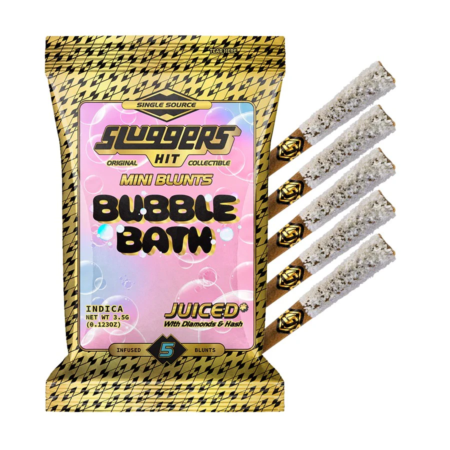 Sluggers - Sluggers - 0.7g Infused Mini BLUNTS 5 Pack (Bubble Bath-Indica) Main Image