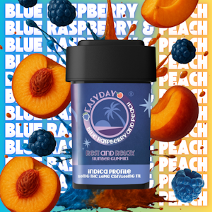 EasyDay - THC 10mg: CBN 10mg - Blue Rasberry & Peach Slumber - Rest & Relax - 100mg Total - Edibles