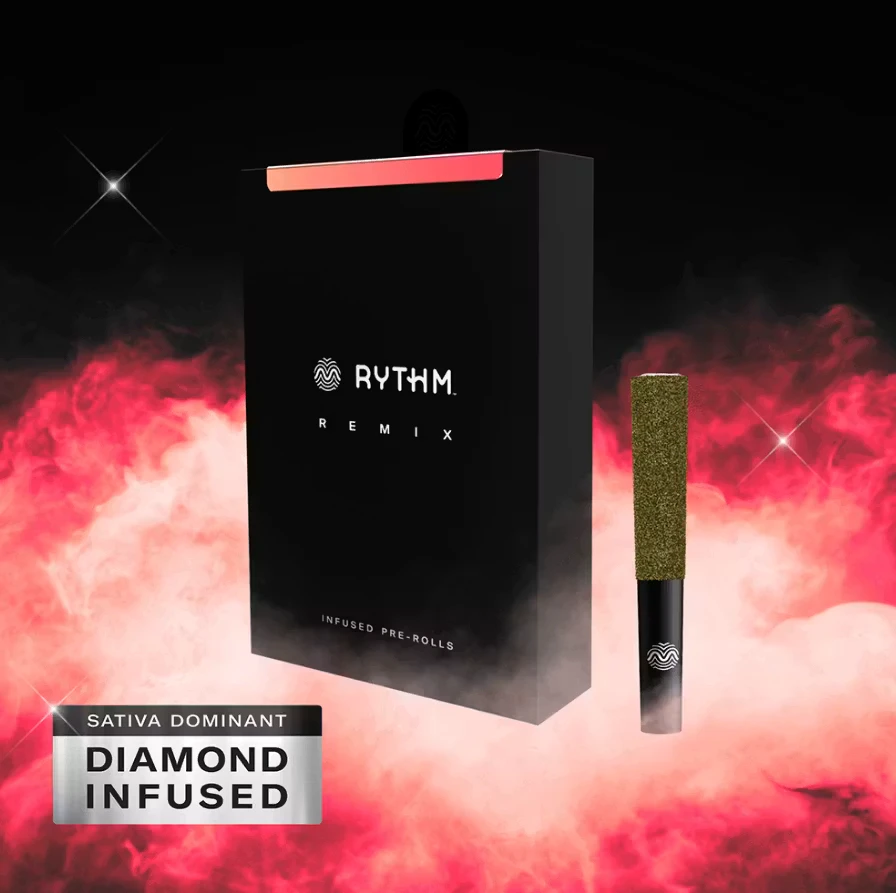 RYTHM - Strawberry Sour Diesel | Infused Preroll | 0.5g x 5pk | Rythm Main Image
