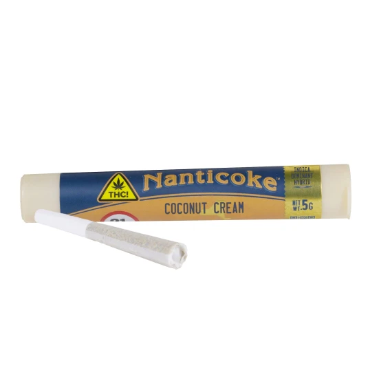 Nanticoke - Coconut Cream D | Preroll | 0.5g x 1pk | Nanticoke Main Image