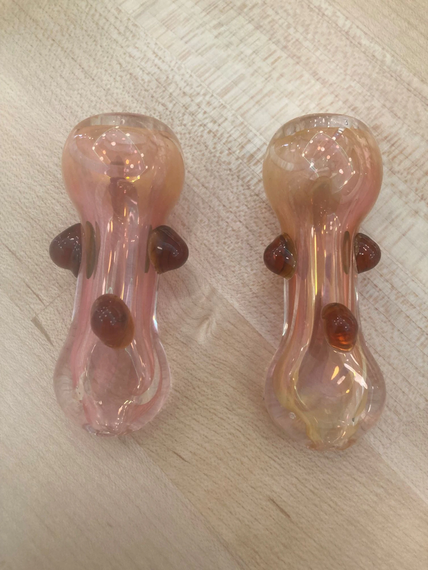 Hi! People - Small Glass Chillum - Pink Main Image