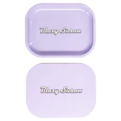 Blazy Susan - Metal Rolling Tray - Small w/ Lid - Purple