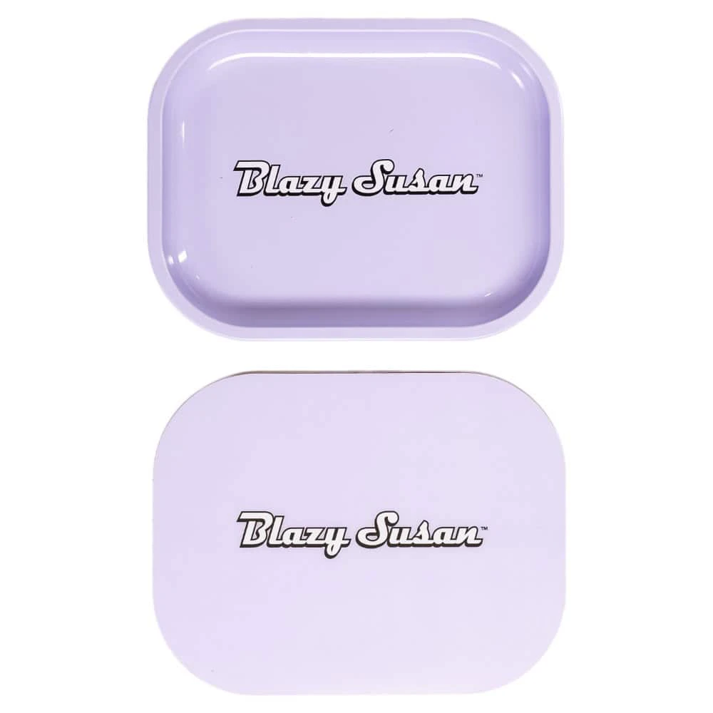 Blazy Susan - Blazy Susan - Metal Rolling Tray - Small w/ Lid - Purple Main Image