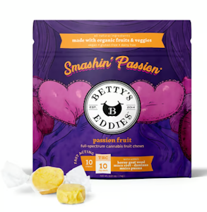 BETTY'S EDDIES - Smashin’ Passion Passionfruit 10pk Fruit Chews - 100mg