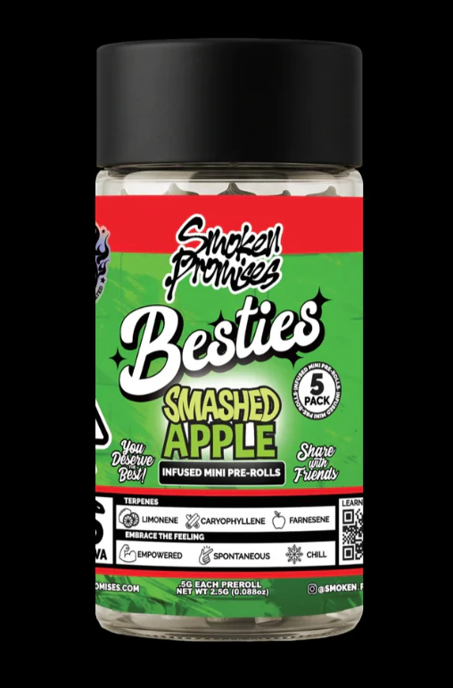 Smoken Promises - Smoken Promises - Smashed Apple - 2.5g Infused Pre-Rolls - 5pk Main Image