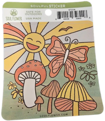 STRAINS OF THE EARTH - Soul Flower | Smiley Summer Scene | Sticker Main Image