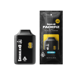 SMOAKLAND - Faderz Black - Live Resin AIO Vape - Gelato 41 (H) - 1g