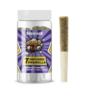 Smoakland - Smoakland | Grandaddy Purp | Super-J Infused Preroll 7pk | 3.5g ​ ​