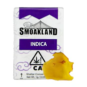 Smoakland - 1g Shatter (Purple Kryptochronic-Indica)