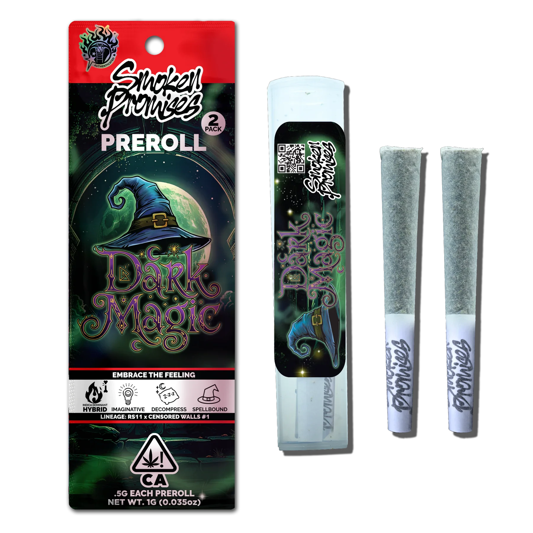 Smoken Promises - [Smoken Promises] Preroll 2 Pack - 1g - Dark Magic (S/I) Main Image