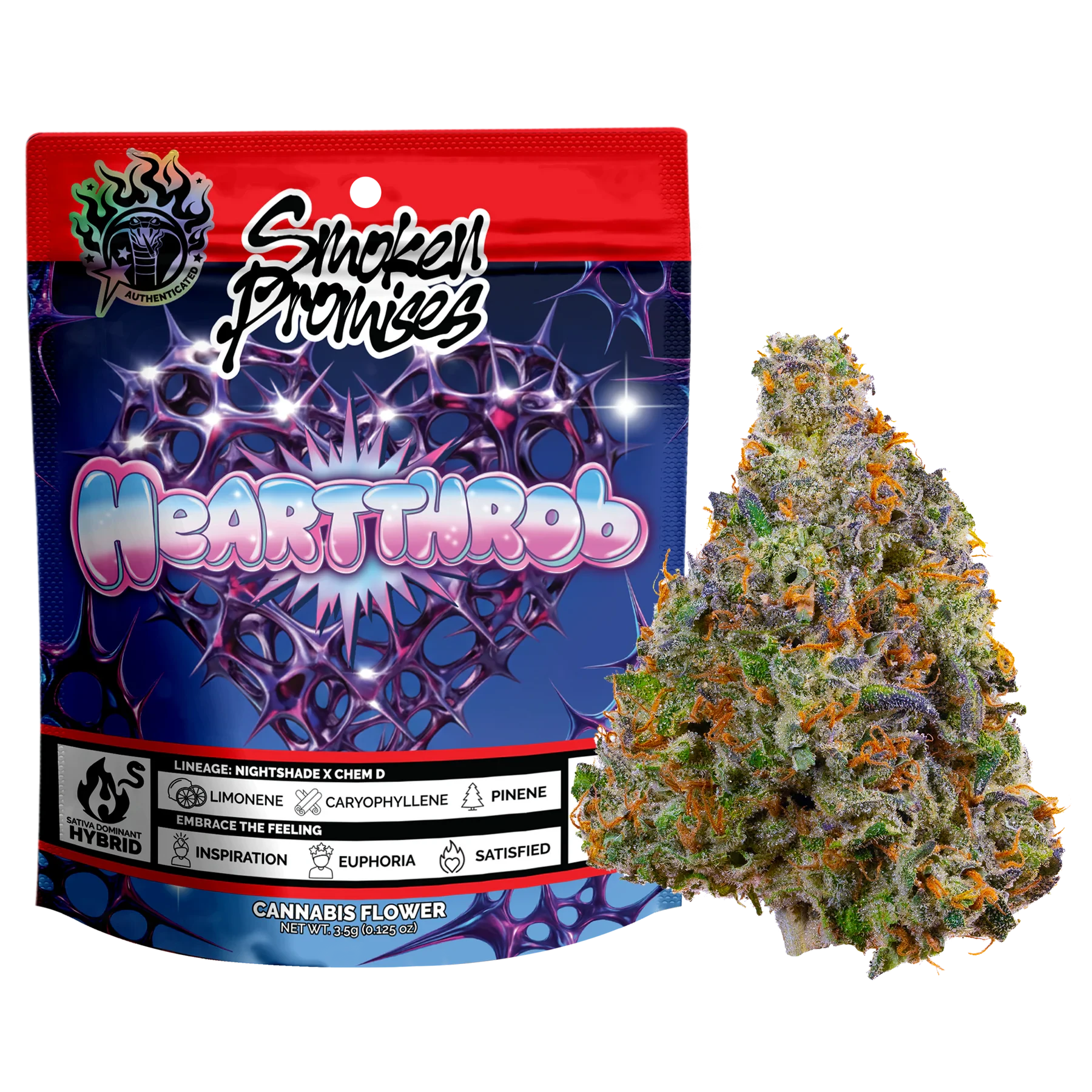 Smoken Promises - [Smoken Promises] Flower 3.5g - HeartThrob (H) Main Image