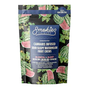 Smokiez | Blissful Sleep Sour Sleepy Watermelon 2:2:1 | CBN:CBD:THC | Fruit Chews 10pk | 50mg