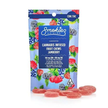 Smokiez Edibles - Smokiez -Jamberry 1:1 - Gummies - CBN:THC 100MG Main Image