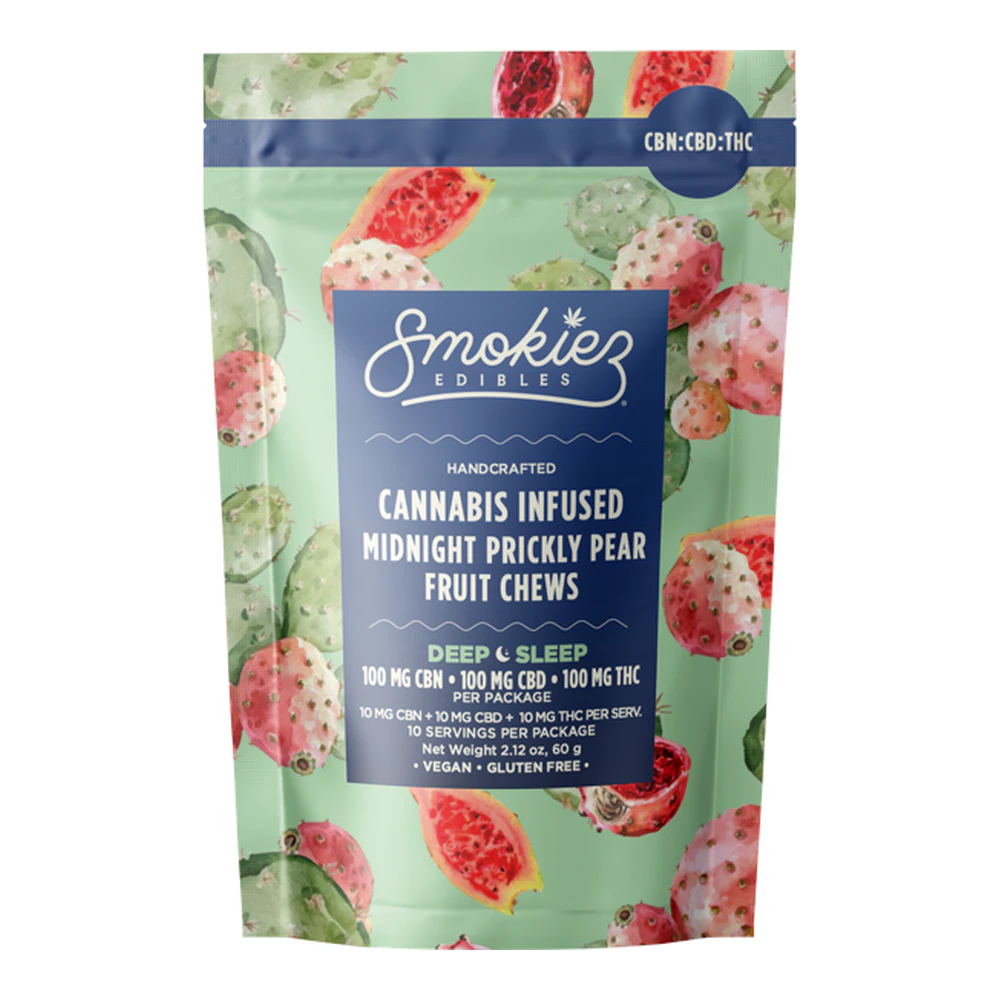 SMOKIEZ - Smokiez | Midnight Prickly Pear 1:1:1 | THC:CBN: CBD | Fruit Chews 10pk | 100mg Main Image