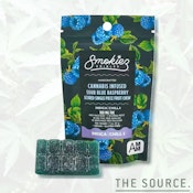 Smokiez - THC Single Scored Fruit Chews - Sour Blue Raspberry - 100mg